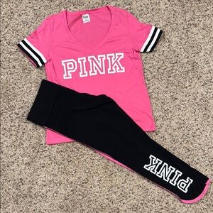 PINK Victoria’s Secret matching capri set